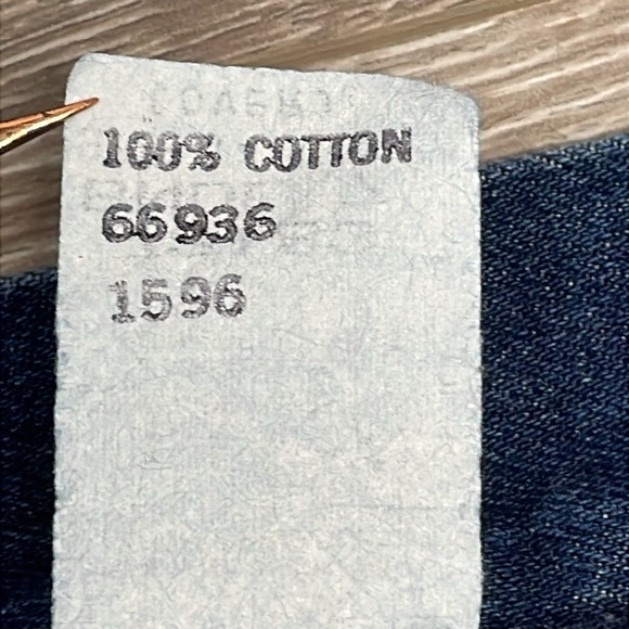 Vintage 100% Cotton Denim Snap Front A-Line Midi Jean Skirt 14 - Picture 10 of 14